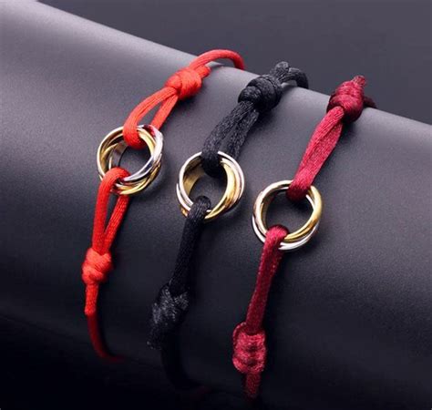 silk bracelet cartier|cartier trinity ring bracelet.